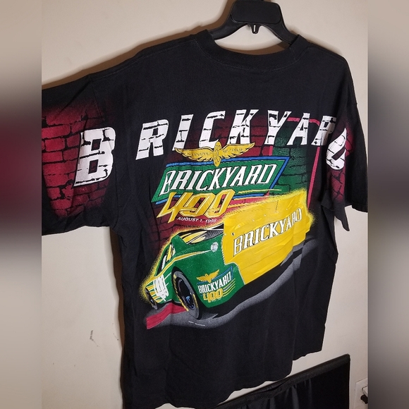 Vintage 1998 AOP Brickyard 400 Hardcore Racing T-shirt🚦🏁🏁 NWOT🔥 - Picture 6 of 9